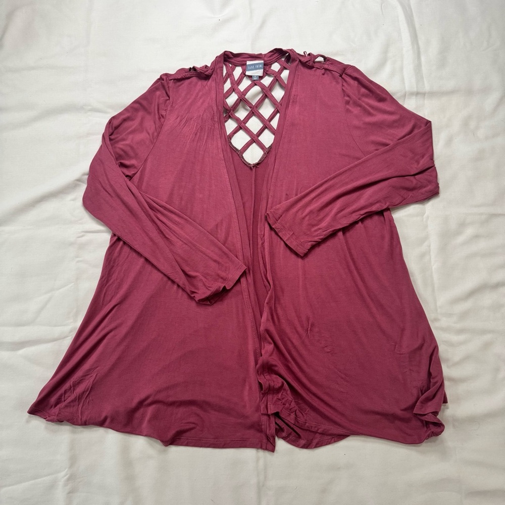 Women's Burgundy Cardigan Sweater Stitch Fix